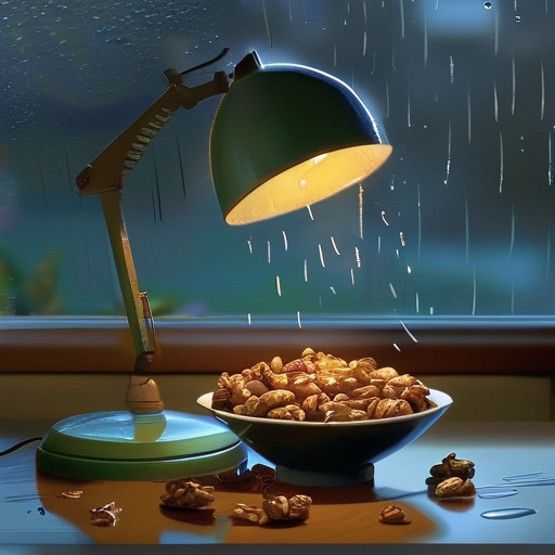 那盏裂了灯罩的雨夜灯下沉默的爱
