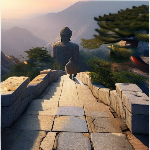 石阶与佛像：一场关于磨砺与雕琢的对话