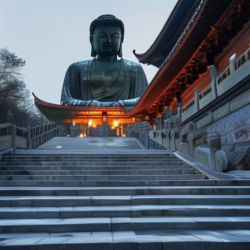 石阶与佛像：一场关于磨砺与成就的对话