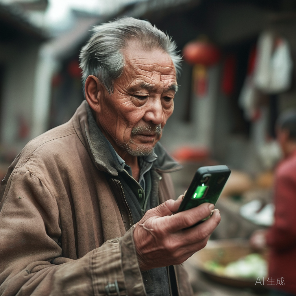 父亲学会用手机后，我才发现他老得这么快